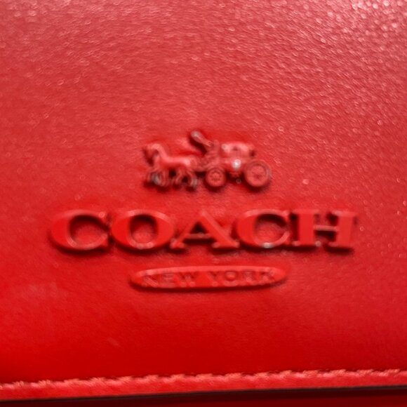 Bundle: Coach Red Pillow Tote and Coach Red Micro Wallet - Picture 12 of 16
